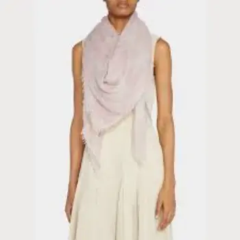 Printed Wool Gauze Scarf